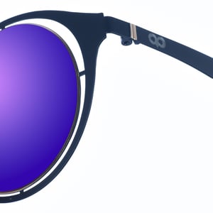 Gafas de sol de metal con forma redonda JAPO mujer