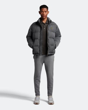 Polo de manga corta con rombos gris metalizado de Lyle & Scott