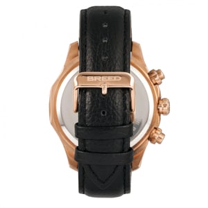 Reloj Breed Lacroix con cronógrafo y correa de cuero