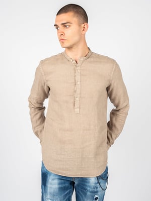 Camisa Xagon Man Lino Hombre Beige