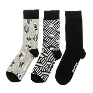 Pack-3 Calcetines caña alta y puño antipresión JF3LSMC01-MULTICOLOR hombre