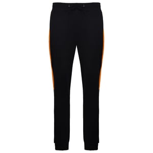 Pantalones de pista Black/Orange de devoto London Ronnie Mens Black/Orange
