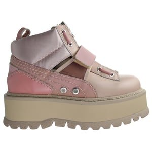 Puma x fenty plateado correa de rosa nupcial botas para mujeres