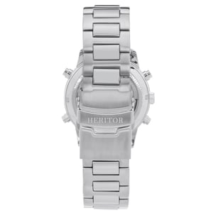 Reloj automático Heritor Wilhelm con pulsera semiesqueleto y día/fecha