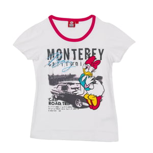 Camiseta manga corta Daisy cuello redondo WD26120 niña