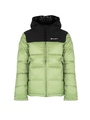 Champion Chaqueta del hombre negro, verde