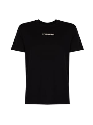 Les Hommes T-Shirt Embrodery del hombre negro
