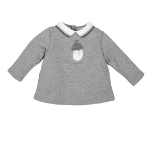 Jersey manga larga y cuello de solapa 3810W17 bebé