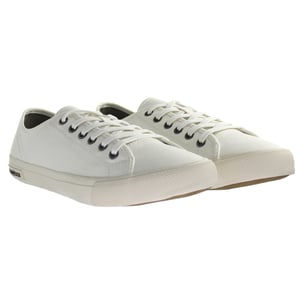 Seavees Monterey Sneaker estándar lienzo de algodón blanco en entrenadores blancos para hombres