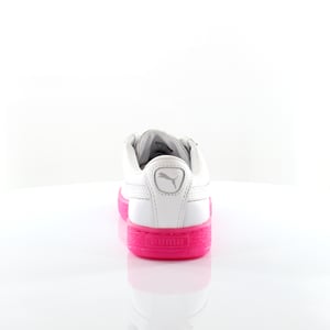 Puma Basket Classic Mono Ref Referencia de cuero blanco Entrena para mujer 363117 01
