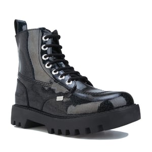 Pateadores kizziie botas negras para mujer más brillo