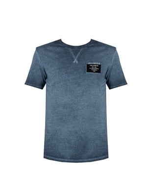 Guess T-Shirt Patch del hombre azul