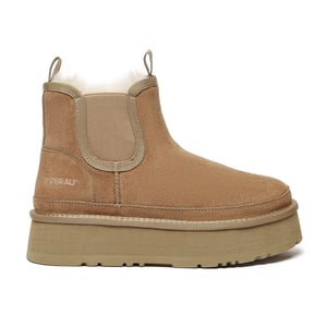 EVER AU Mujer Botines Chelsea Plataforma De Piel - Shoveler