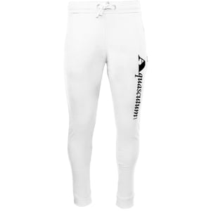 Aquascutum pantalones deportivos blancos con logo