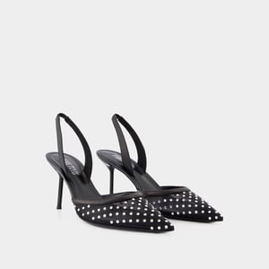Bombas Lidia Slingback 70 - Paris Texas - Sintético - Negro