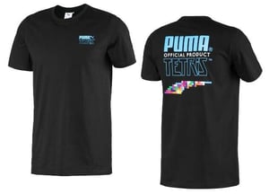 PUMA X TETRIS Camiseta de manga corta Top Black Mens 597138 01