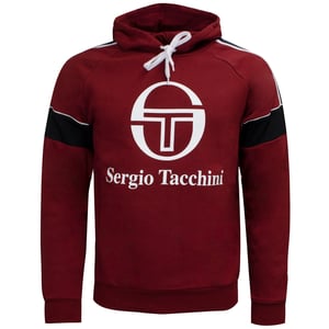 Sergio Tacchini Mens Dealtry Holdie Graphic Logo Jumper Burgundy 38364 650
