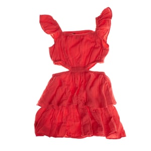 Vestido corto con aberturas laterales 664962 mujer