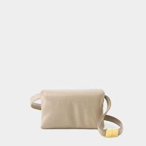 Bolso Hobo Prisma Pequeño - Marni - Piel - Marrón