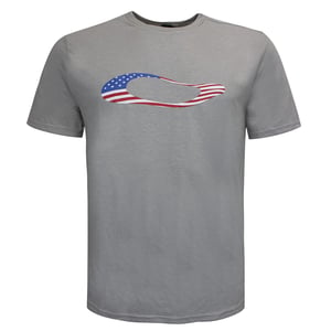 Oakley Manga corta Cuerpo Cuella gris Ellipse USA Camiseta 457355 24L