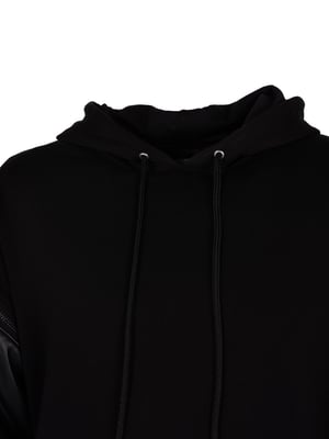 Les Hommes Sudadera Detachable del hombre negro