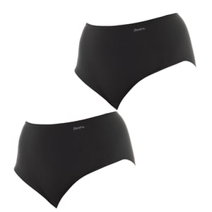 Pack-2 Braguitas cintura alta y elástica tejido transpirable 1031893 mujer