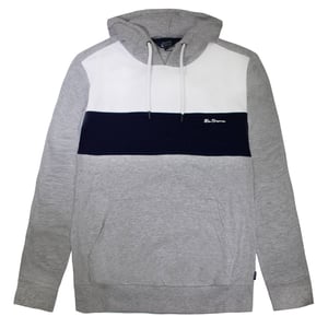 Sudadera gris para hombre con paneles de Ben Sherman