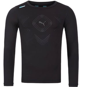 Camiseta de entrenamiento Puma PB Tech Core de manga larga para hombre Negro 511359 01
