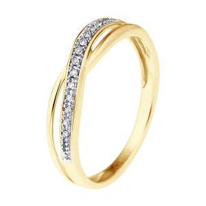 Alliance Cross Diamonds 0.034 CTS Oro blanco