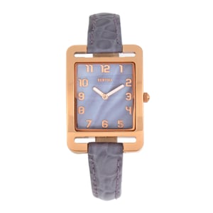 Bertha Marisol Reloj suizo con correa de cuero MOP