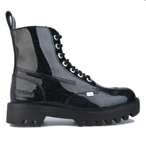Pateadores kizziie botas negras para mujer más brillo