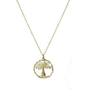 Collar Luxenter Budleia acabado en Oro Amarillo de 18 Kts