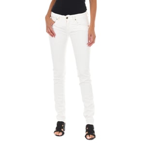 Pantalon Tejano Largo con bajos con corte estrecho 10DBF0475-B088 mujer