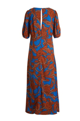 Vestido B.Young BYJOSA con estampado en toda la prenda terra/azul