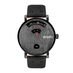 Simplifique el reloj con correa de cuero 7000