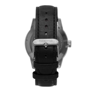 Reloj automático Heritor Jonas con correa de cuero y esqueleto