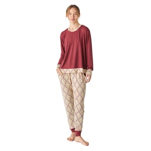 Pijama manga larga modal fino JJB1 mujer