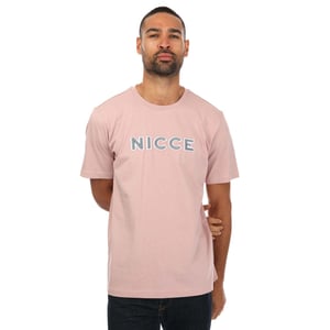 Nicce redonda de manga corta para hombres rosa truman camiseta 201 1 09 03 0339