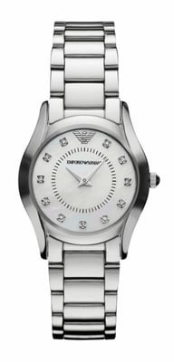 Emporio Armani Reloj de mujer Cuarzo plateado