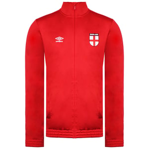Umbro Inglaterra tricot para hombre chaqueta de pista roja