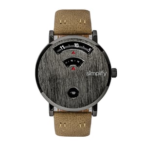 Simplifique el reloj con correa de cuero 7000