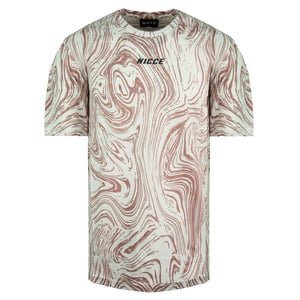 Nicce Crew Neck manga corta Manja rosa blanca Camiseta de ceniza 211 1 09 05 0338