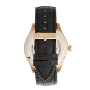 Reloj Automático Heritor Gregory Semi-Esqueleto con Correa de Cuero