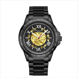 Reloj Anthony James Edición Limitada Techtonic Automático Negro Montado a Mano