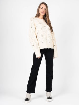 Silvian Heach Suéter Oversize de mujer beige
