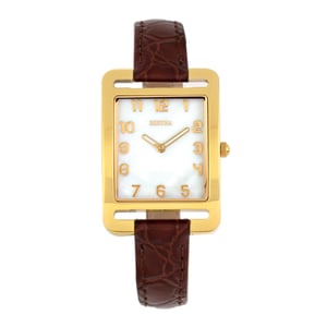 Bertha Marisol Reloj suizo con correa de cuero MOP
