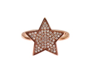 Anillo de Plata 925 con Estrella de CZ Clara para Mujeres Nialaya