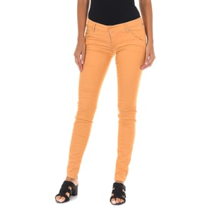 Pantalon Largo de tejido elástico 70DBF0585-G194 mujer