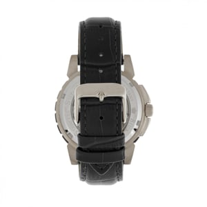 Reloj automático Reign Philippe con correa de cuero y esqueleto