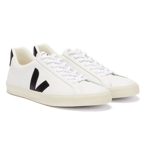 Veja Esplar Cuero Zapatillas Mujer - (Blanco Extra / Negro)